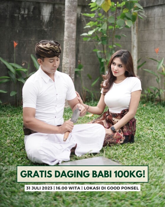BAGI 100KG DAGING BABI GRATIS - Image